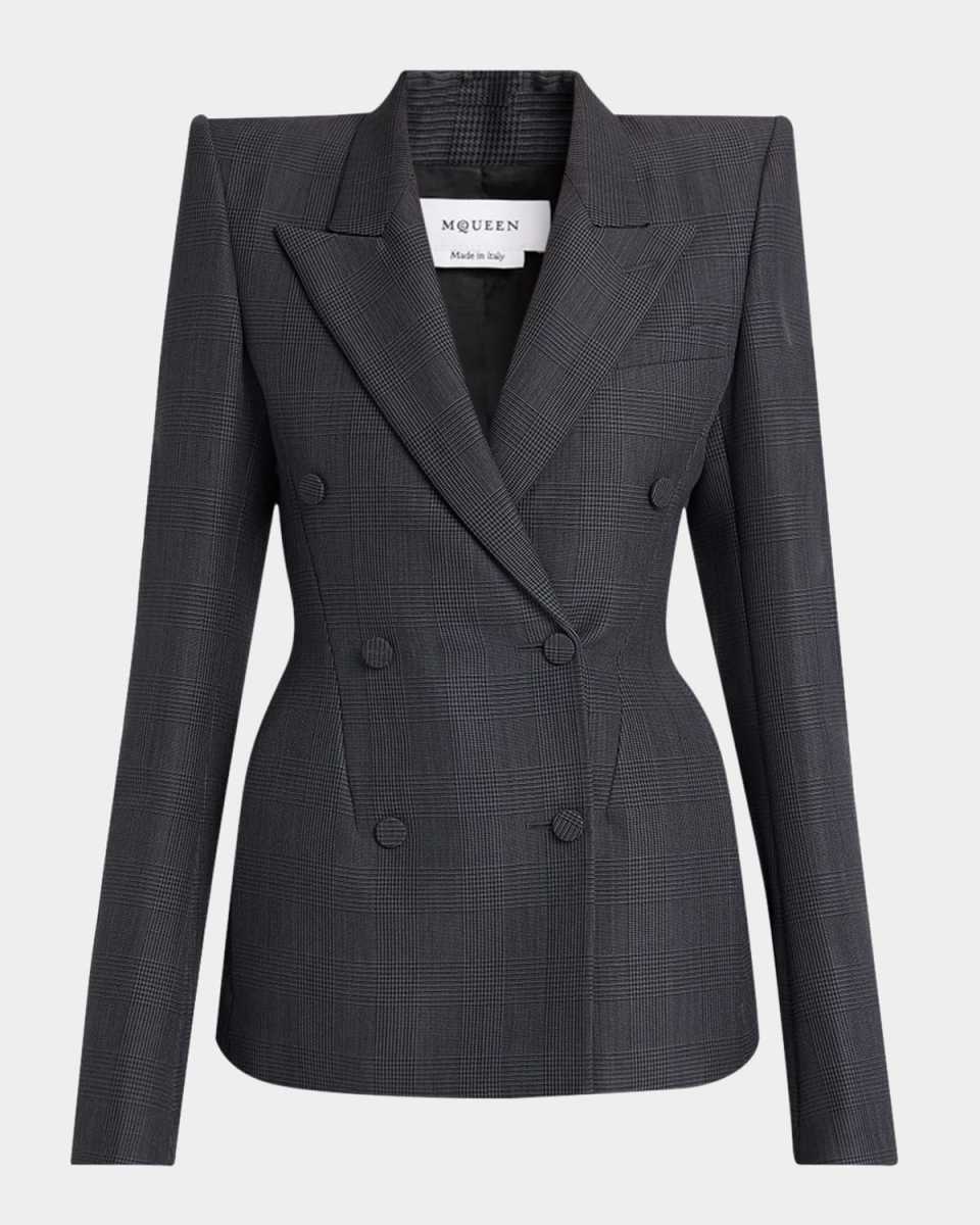 Double-Breasted Sculpted Blazer